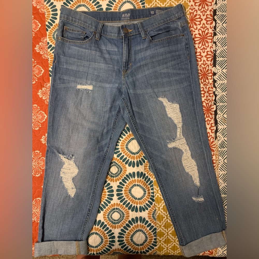 a.n.a Skinny Boyfriend Crop Jeans